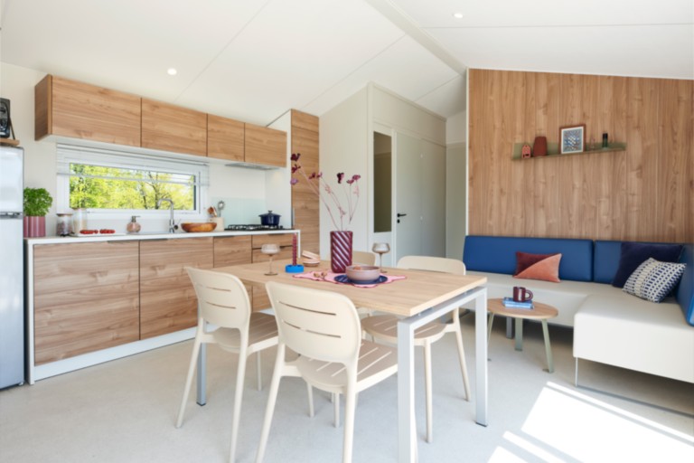 Mobil home de marque française deux chambres : BERGAME 76.2 BAHIA 81.2 2026 : Séjour